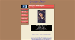 Desktop Screenshot of marycoredemptrix.com